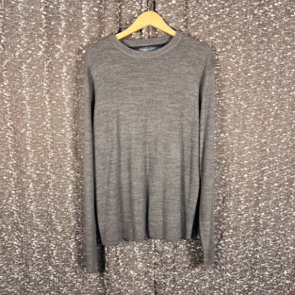 Oscar‎ de la Renta Gray Long Sleeve Thin Sweater - Picture 1 of 3